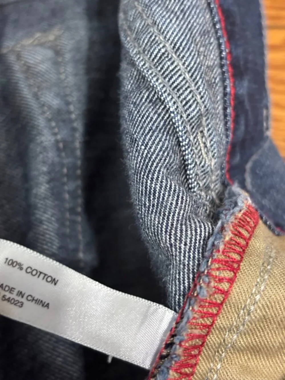 Banana Republic Mens Vintage Straight Jeans Sz 34x32 Blue Dark Distressed Denim